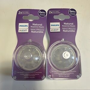 COPY - Philips Avent natural response nipple 6m+ new